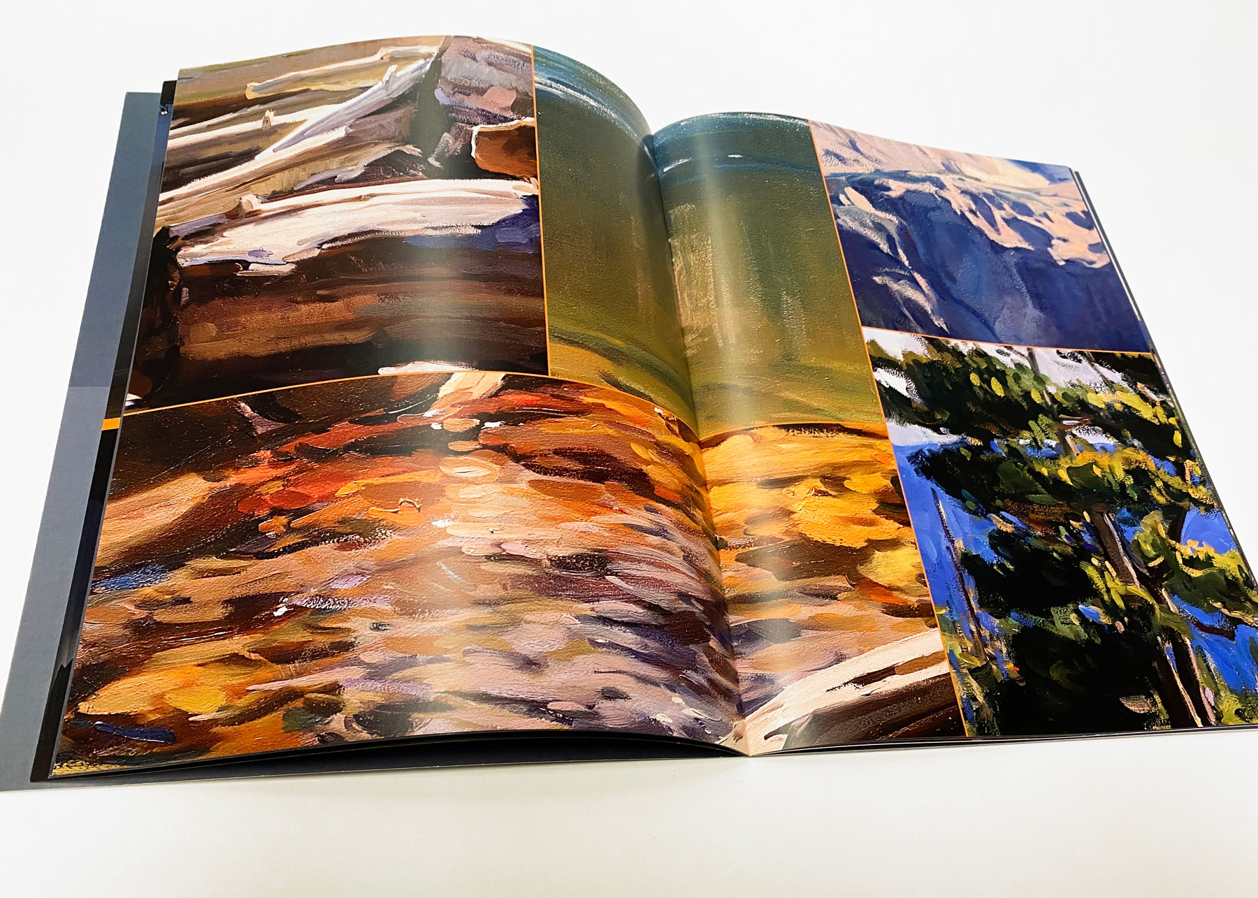 A spread devoted to details shots from Grandeur: Odessa Lake